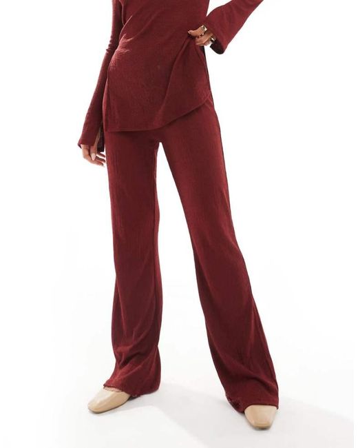 ONLY High Waist Textured Trousers Co-Ord