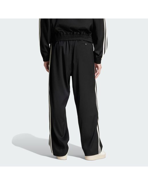 Adidas Originals Black Premium Baggy Track Pants for men
