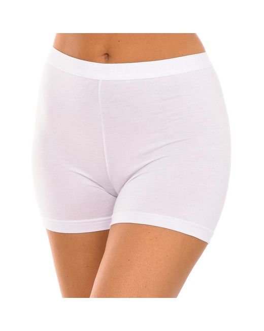Q En Purple Bamboo Anti-Chafing Boxer Briefs Q803