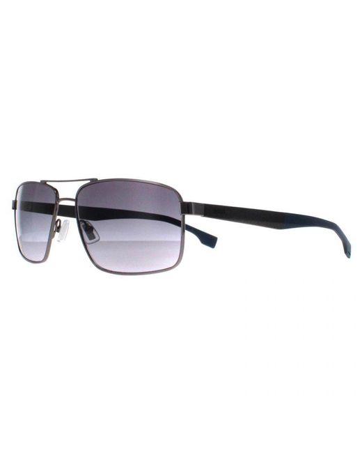 Boss Gray Aviator Ruthenium 1580/S for men