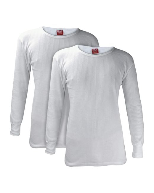 Heat Holders Gray 2 Pack Long Sleeve Thermal Top For Winter for men
