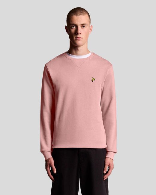 Lyle & Scott Red Crew Neck Sweatshirt for men