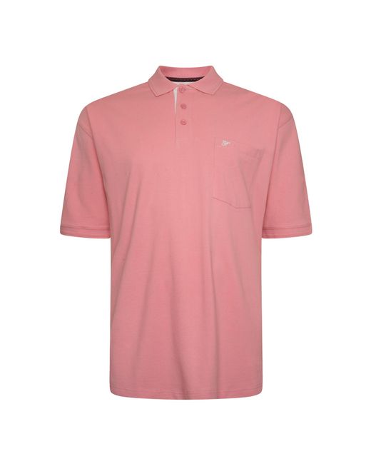 Forge Pink Plus Size Polo Shirt for men