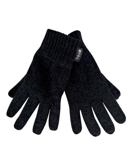 THMO Black Outdoor Thermal Winter Chenille 3M Thinsulate Gloves