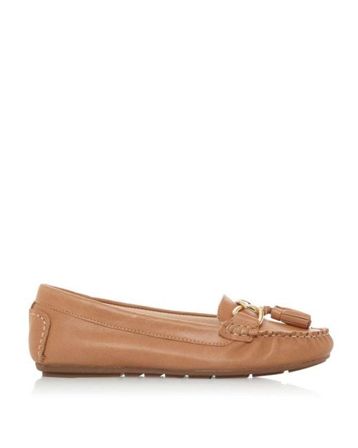 Dune womens 2025 tan loafers
