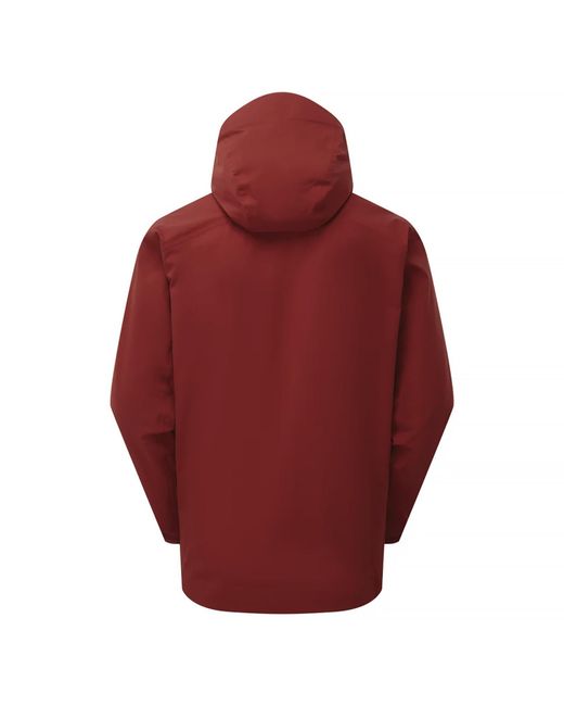 Sprayway Red Lightweight Waterproof Hiking Jacket With Hood Half Zip Rain Shell Coat for men