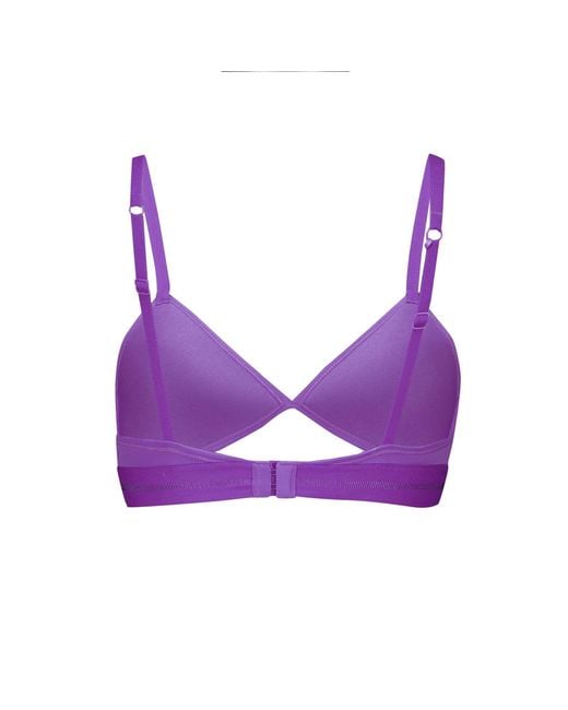 PUMA Purple Peek A Boo Triangle Bralette