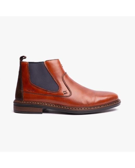 Rieker Red 17654-22 Leather Boots for men