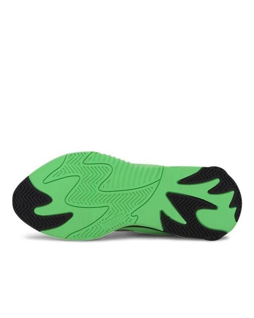 PUMA Green Rs-2K Messaging Lace-Up Synthetic Trainers 372975 01 for men