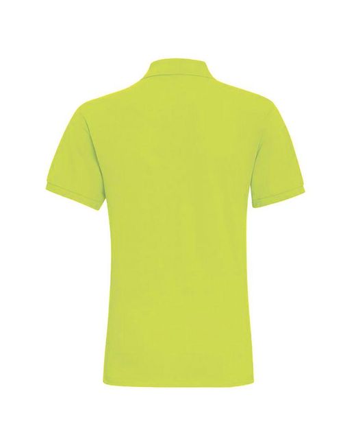 Asquith & Fox Yellow Plain Short Sleeve Polo Shirt (Neon) for men