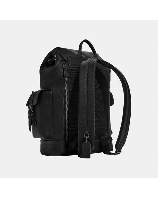 COACH Black Hudson Backpack Bag for men