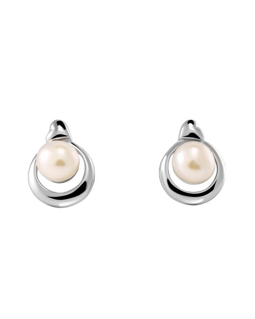 Orphelia Metallic 'Mathilde' 925 Sterling Stud Earrings