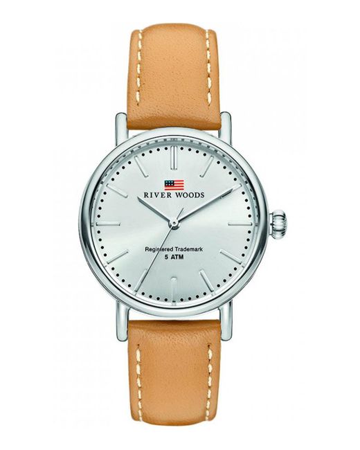 River Woods Blue Oswego Watch Rw340022 Leather