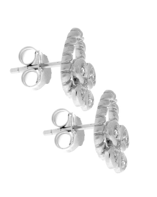 Orphelia Metallic 925 Sterling Stud Earrings