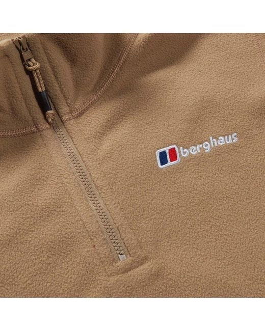 Berghaus Dames Urban Prism Crop Half-zip Fleece In Beige in het Brown
