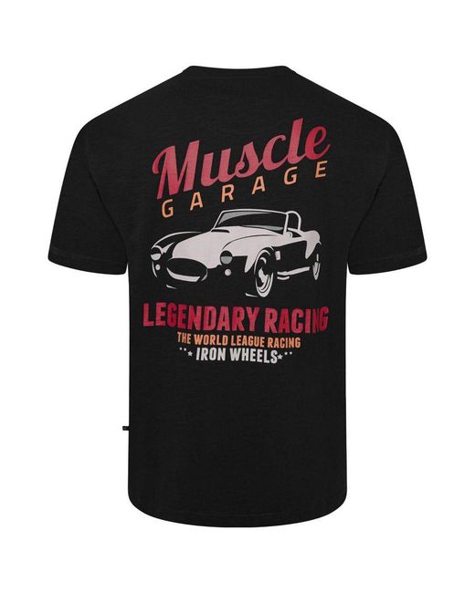 KAM Jeanswear Black Kam Printed T-Shirt Plus Size for men
