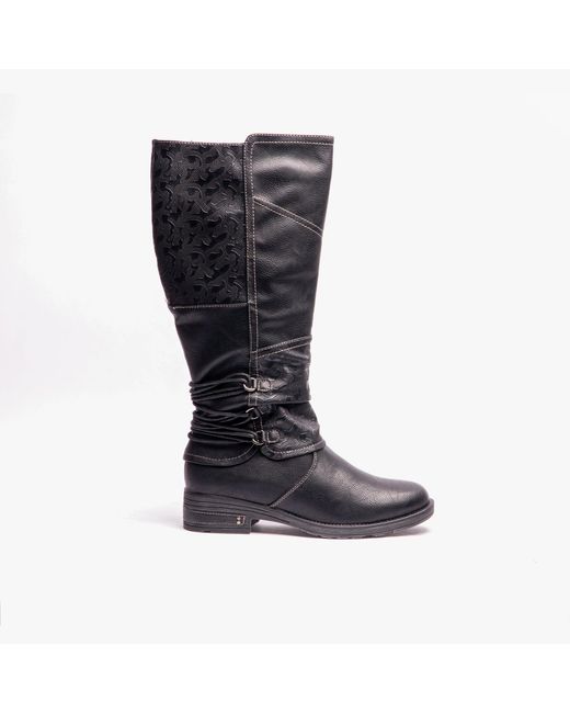 Lotus Black Kenza Boots