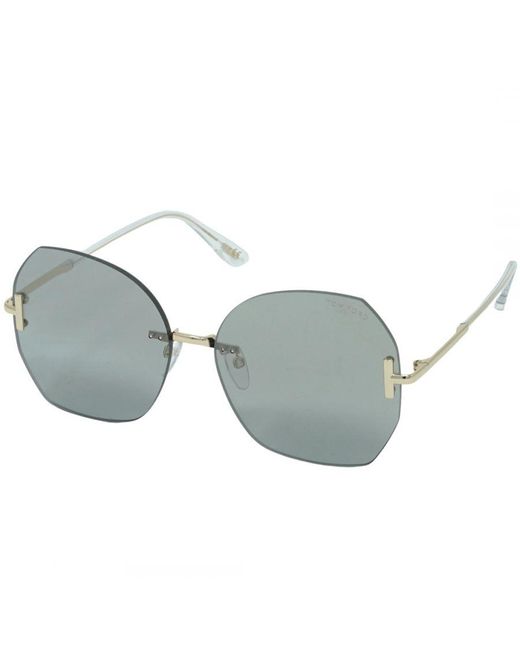 Tom Ford Gray Ft0810-K 32C Asian Fit Sunglasses