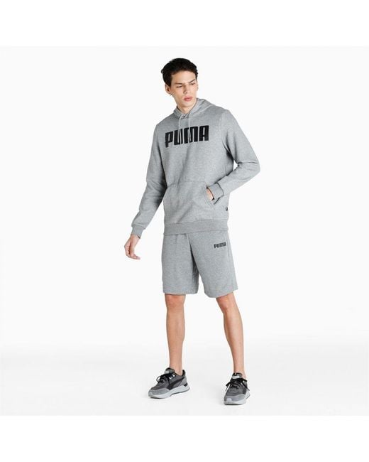 PUMA Essentials Sweat Shorts Cotton in Grey for Men Lyst UK