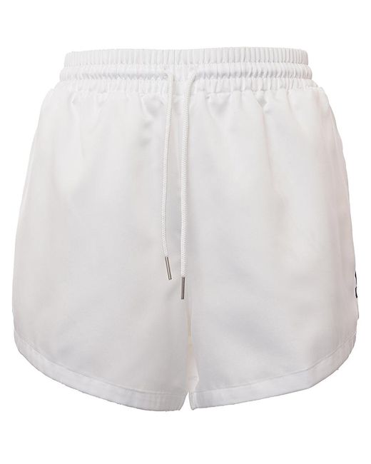 PUMA White Summer Luxe Satin Shorts