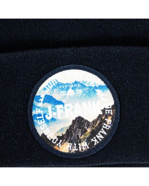 John Frank Blue Hemmed Hat Jfbn18W01 for men