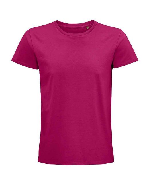 Sol's Purple Adult Pioneer Organic T-Shirt (Fuchsia)