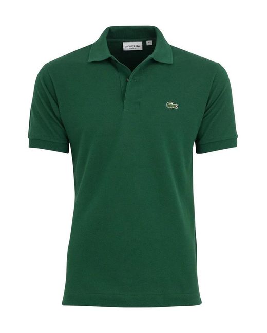 Lacoste Green Polo Ss L1212 Classic Fit Cotton for men
