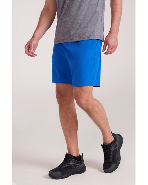 Mountain Warehouse Blue 'Hurdle' Running Shorts Quick Wicking Active Bottoms for men