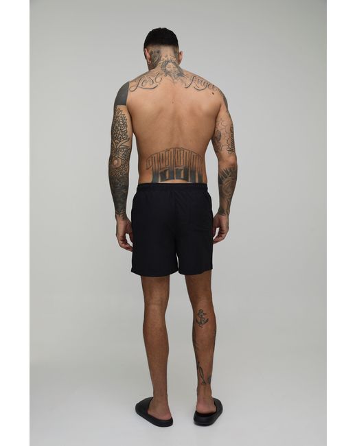 BoohooMAN Black Tall Short Length Bm Autograph Swim for men
