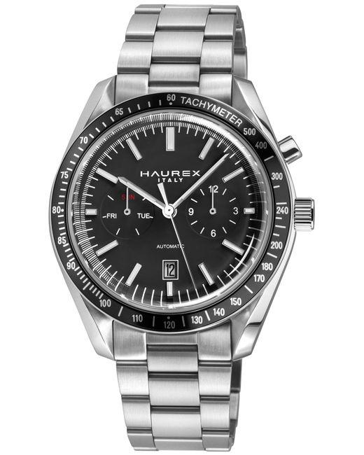 Haurex Italy Gray Missione 316L Stainless Steel Case, Bezel, Dial, Bracelet Watch for men