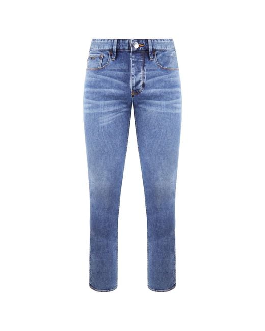 Emporio Armani Blue J75 Slim Fit Jeans for men