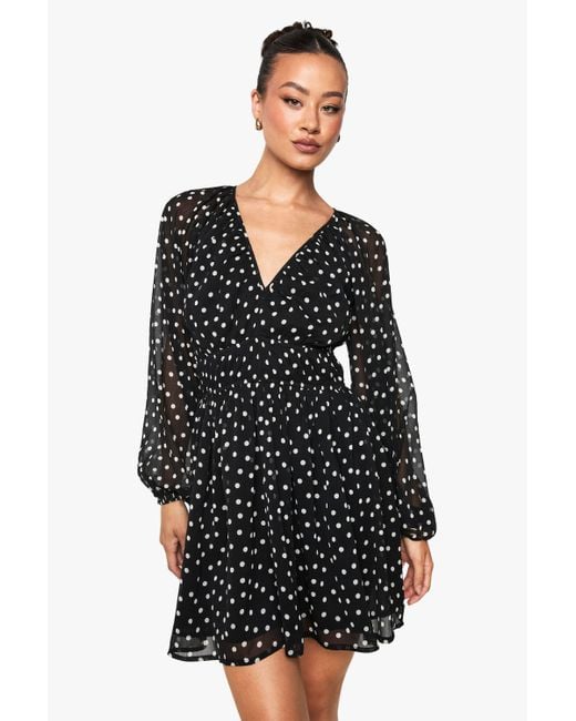 sachin and babi light blue dress Chiffon Mini Dress Long Sleeve