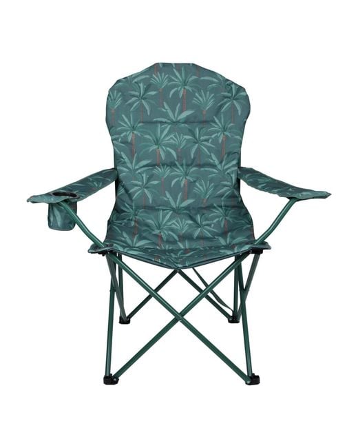 Mountain Warehouse Green Deluxe King Patterned Camping Chair