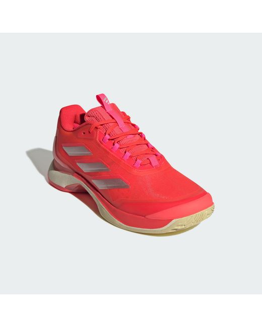 Adidas Originals Red Avacourt 2 Tennis Shoes for men