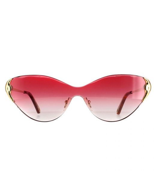 Chloé Red Chloé Cat Eye Gradient Curtis Ce163S Sunglasses Metal