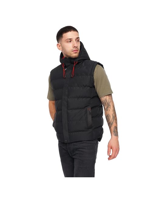 Crosshatch Black Kampleys Embossed Gilet for men