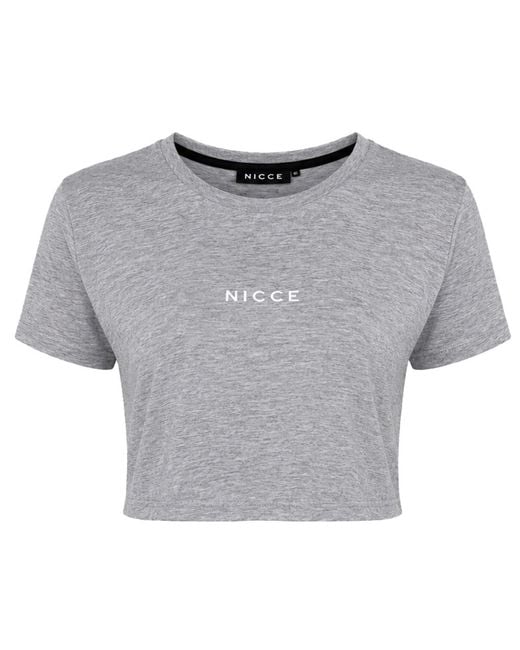 Nicce London Gray Mini Dia Crop Top