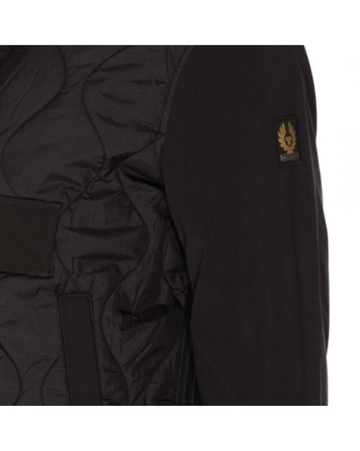 Belstaff Area Black Quarter Zip Pull-over Jacket voor heren