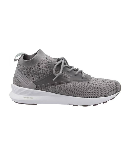 Reebok Gray Classic Zoku Runner Ultk Met Lace Up Running Trainers Bd4781
