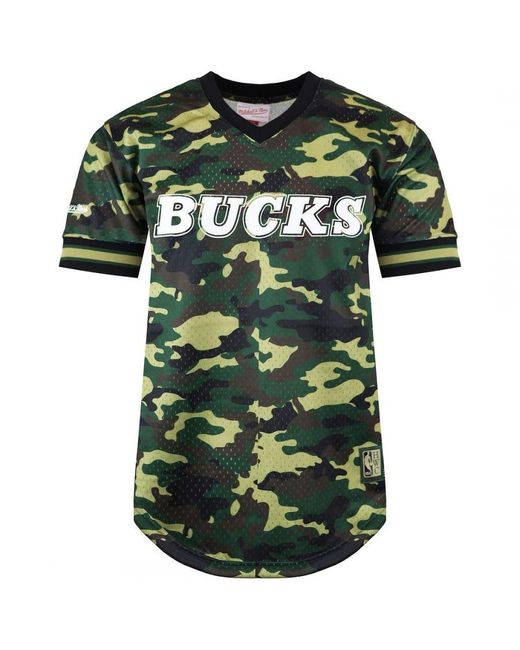 Mitchell & Ness Green Milwaukee Bucks T-Shirt for men