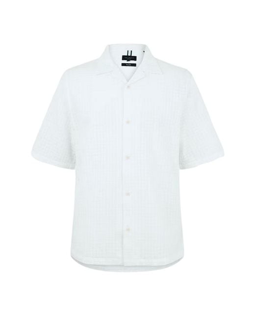 Ted Baker White Geometric Shirt for men