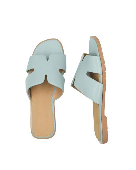 Where's That From Mae Instep Strap Sandalen (babyblauw) in het Blue