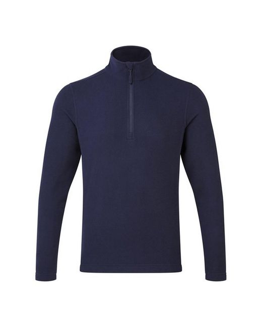PREMIER Blue Adult Recyclight Quarter Zip Fleece Top for men