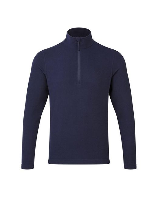 PREMIER Blue Adult Recyclight Quarter Zip Fleece Top for men