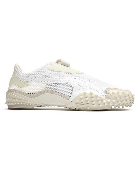 PUMA White Mostro Mesh Trainers for men