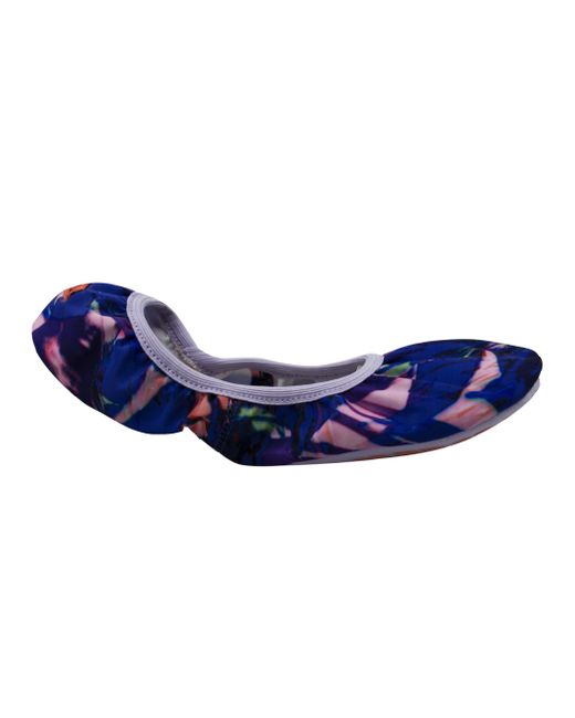Reebok Blue True Studio Slipper Textile Slip On Ballerina Shoes M45521