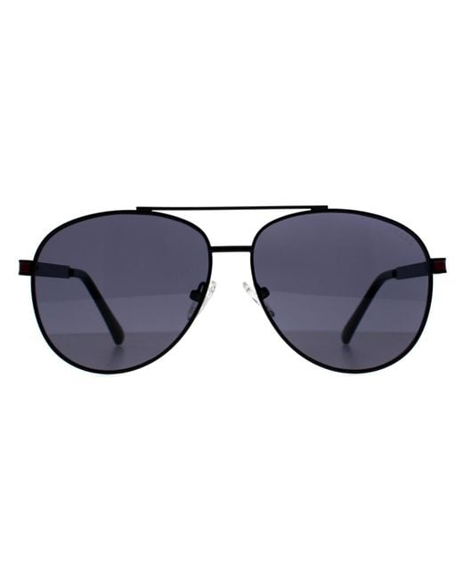 Guess Blue Aviator Shiny Gf5110 Metal for men