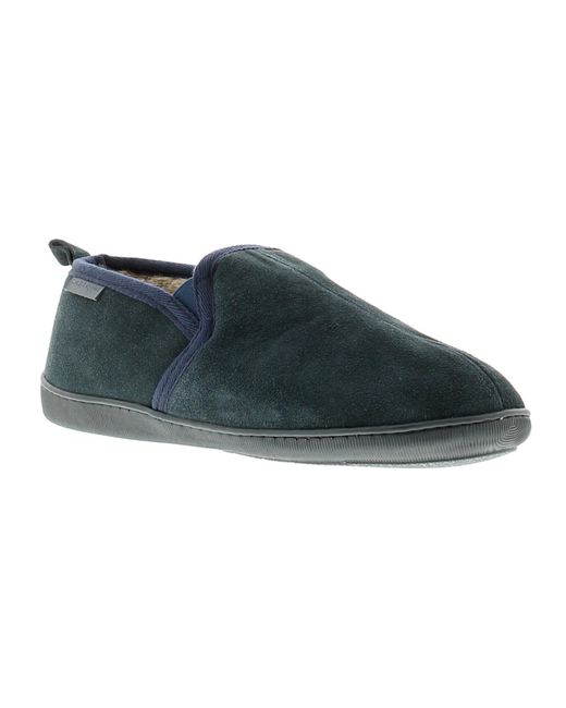 Hush Puppies Black Arnold Leather Full Slippers for men