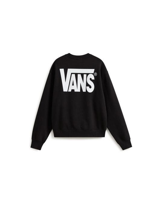 Vans Black Stretch Logo Crew for men