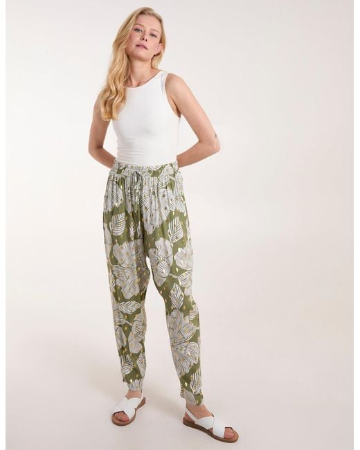 Blue Vanilla Natural Printed Trousers